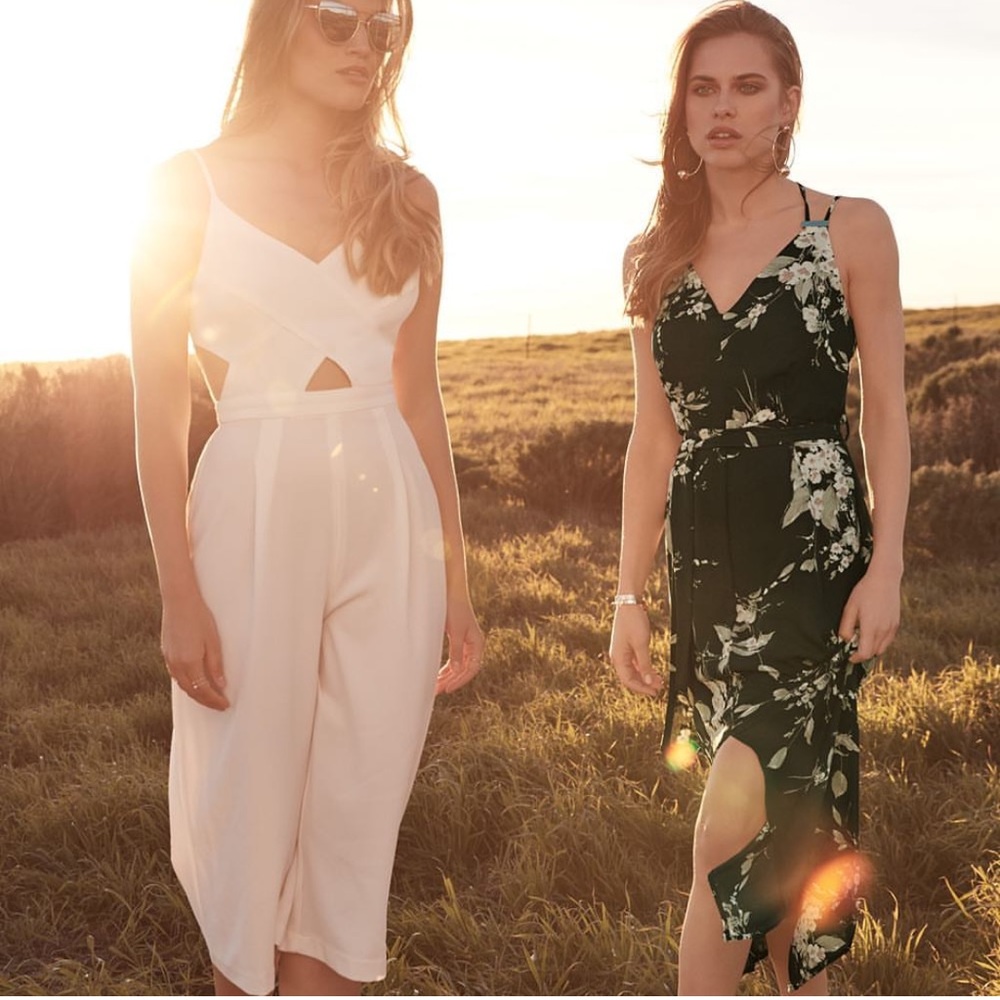 Dynamite White Culotte Romper